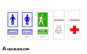 Signs informational dwg download
