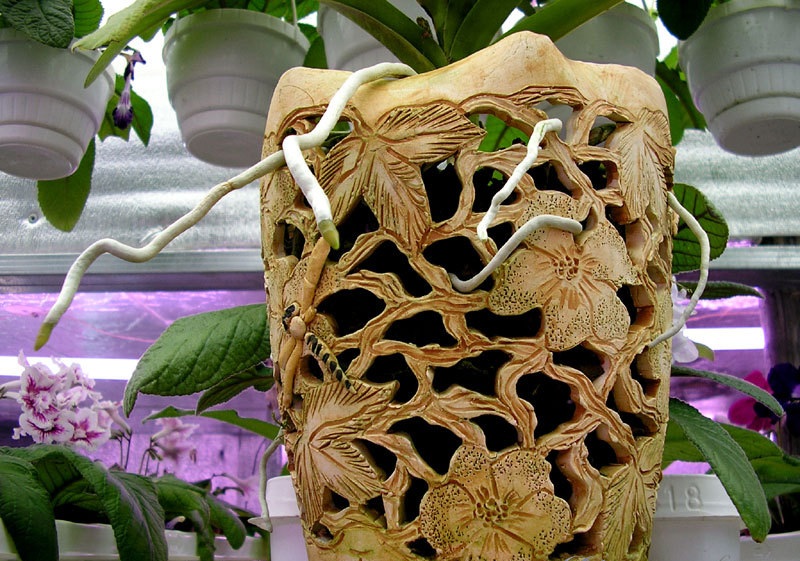 Декоративный горшок для орхидеи