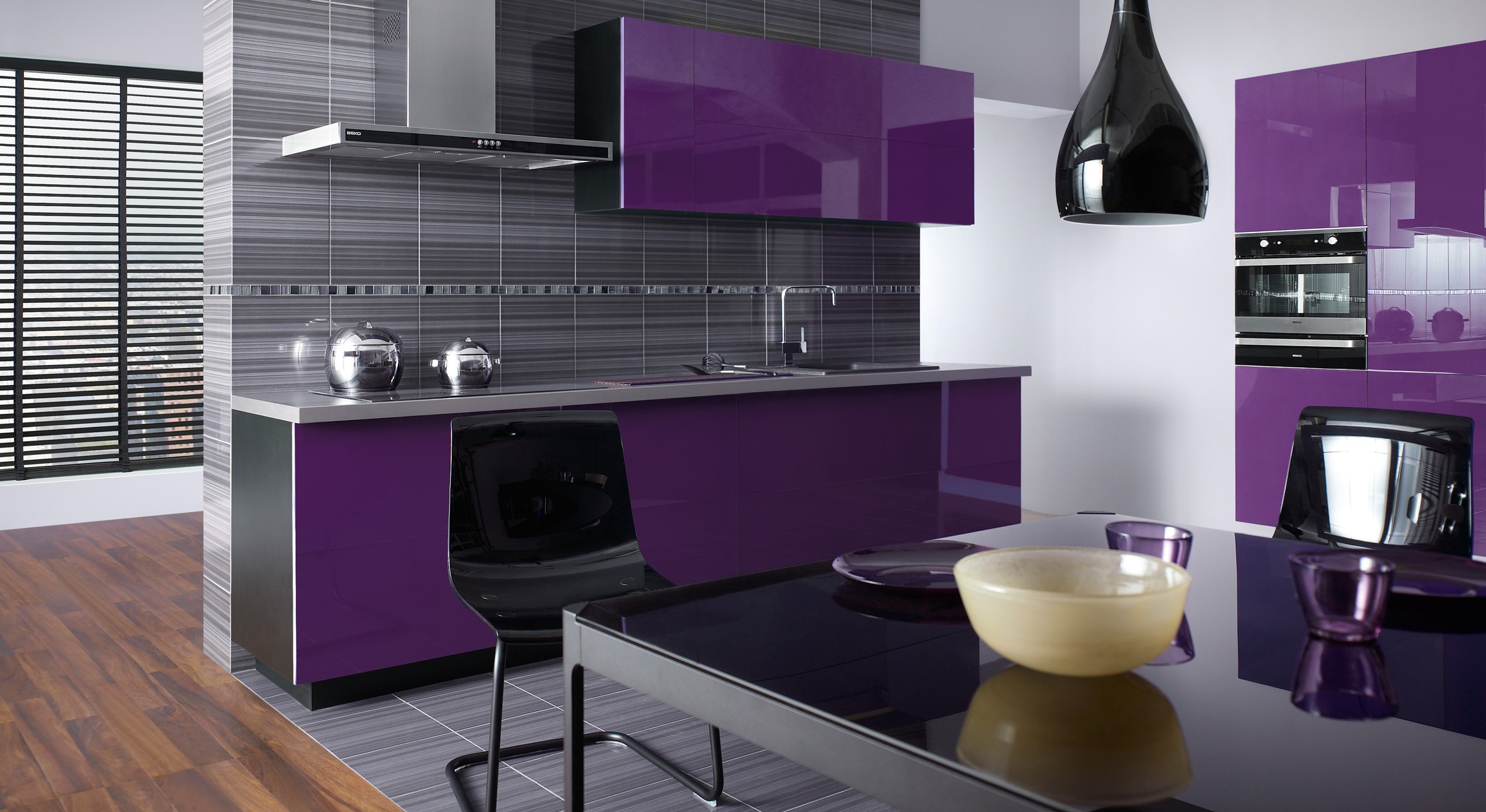 фиолетовая кухня