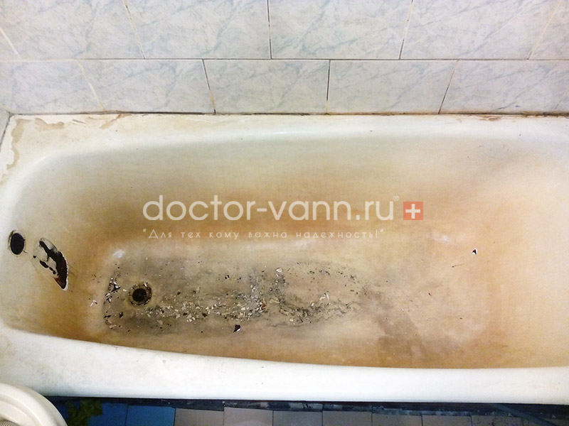 Реставрация ванной чугунной: Восстановление эмали чугунной ванны своими .