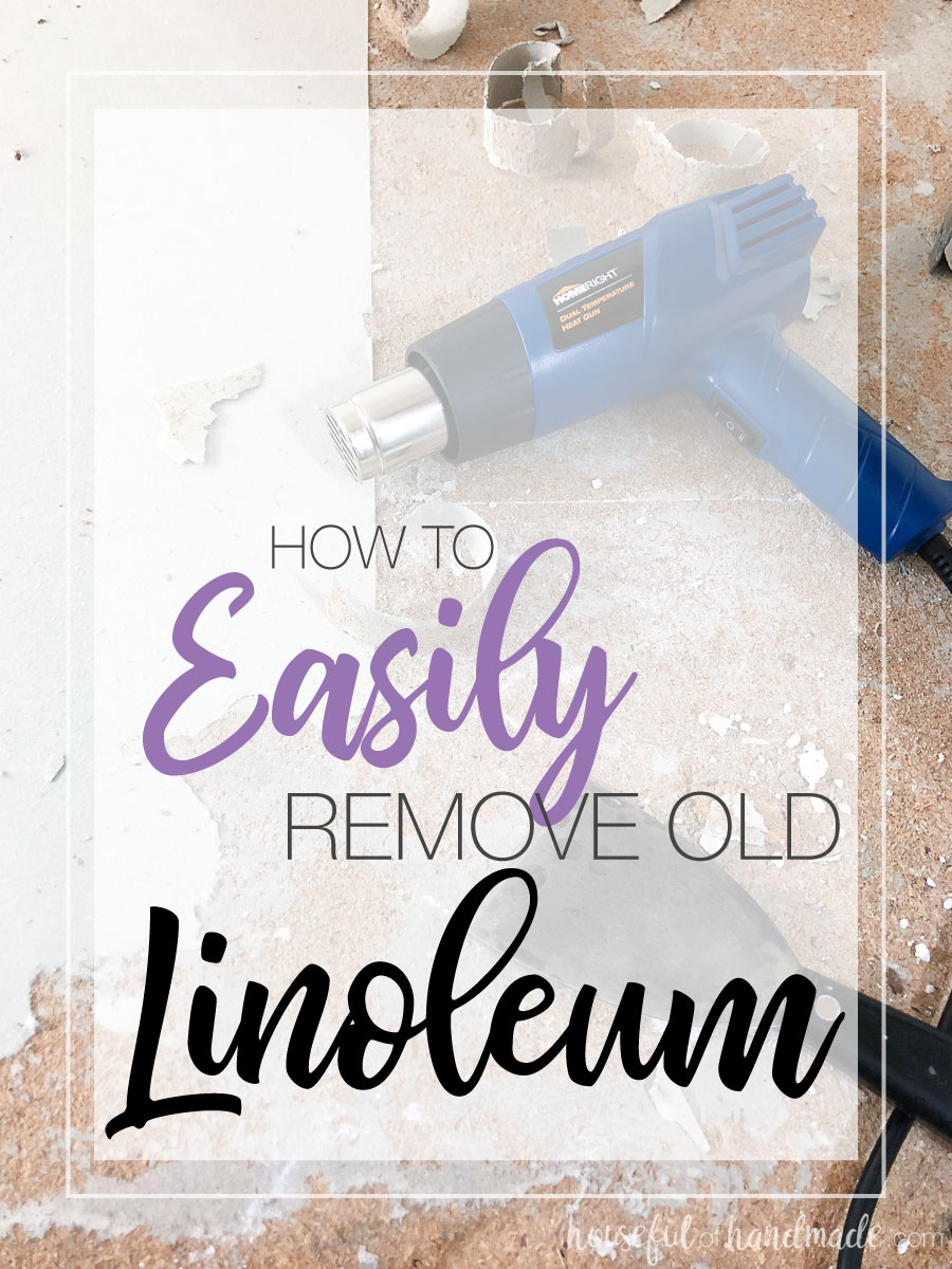 Learn how to easily remove linoleum for your next remodel with a heat gun.