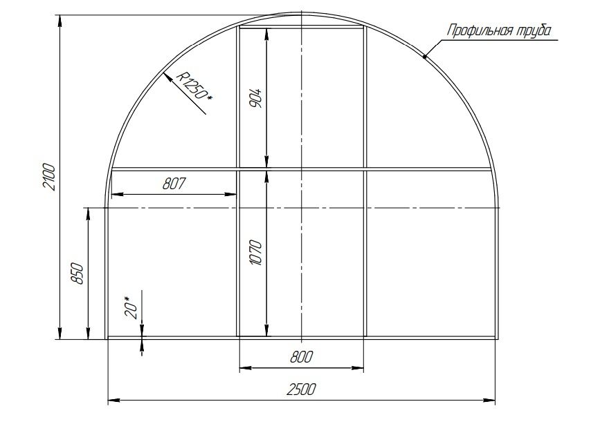 Теплица своими руками из профильной трубы и поликарбоната чертежи и размеры 3х6 метров своими
