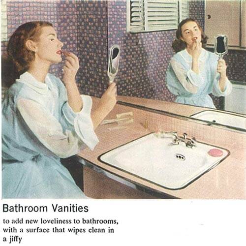 vintage-pink-laminate-vanity-in-bathroom