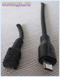 Сломанный и исправный штекера micro USB