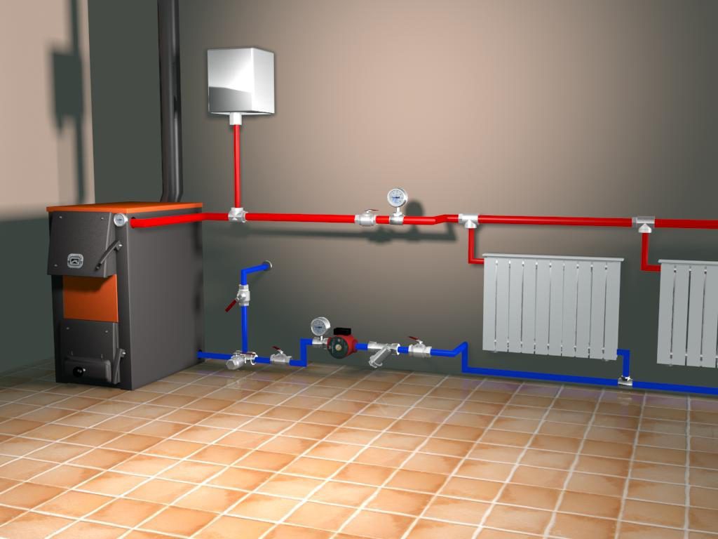 Подключение радиатора отопления к двухтрубной системе