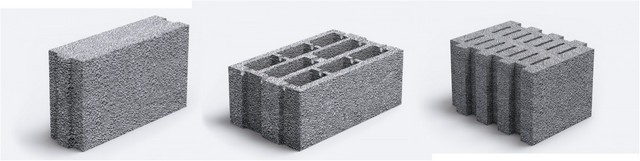 Примеры пазогребневых блоков – как видно, они тоже могут быть сплошными и пустотными, стеновыми и перегородочными.