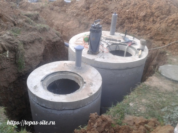 Монтаж выгребной ямы из бетонных колец:  яма из бетонных колец
