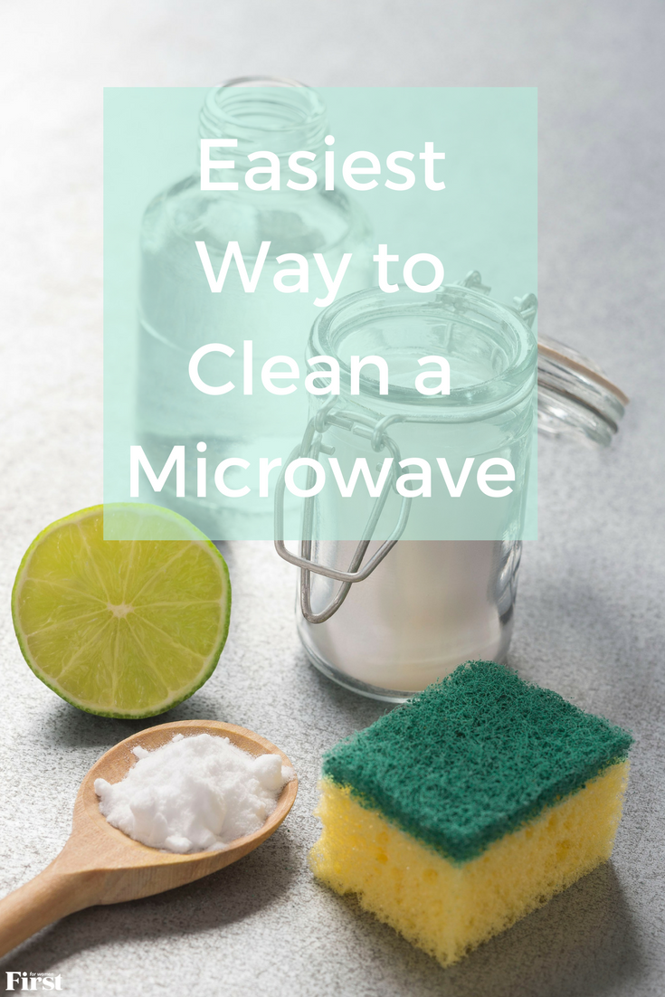 how to clean a microwave pin